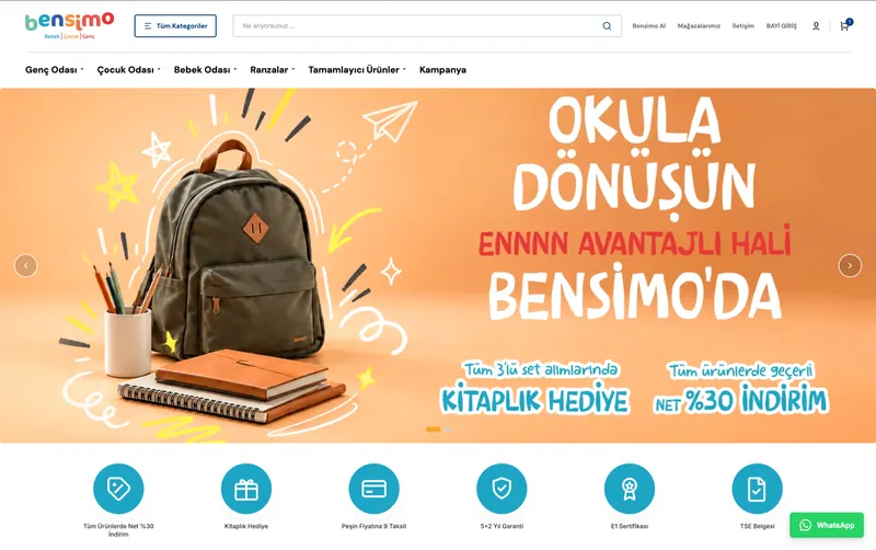 Baby, children's and teen furniture brand with a dealer portal