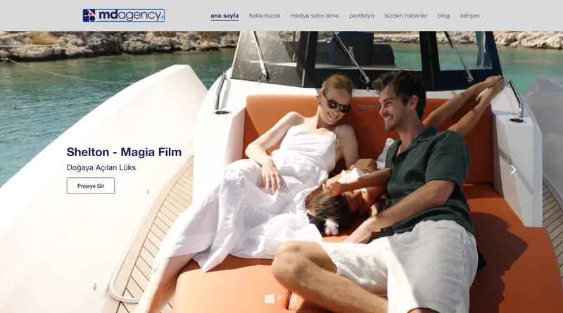 Portfolio-led corporate site for a creative agency